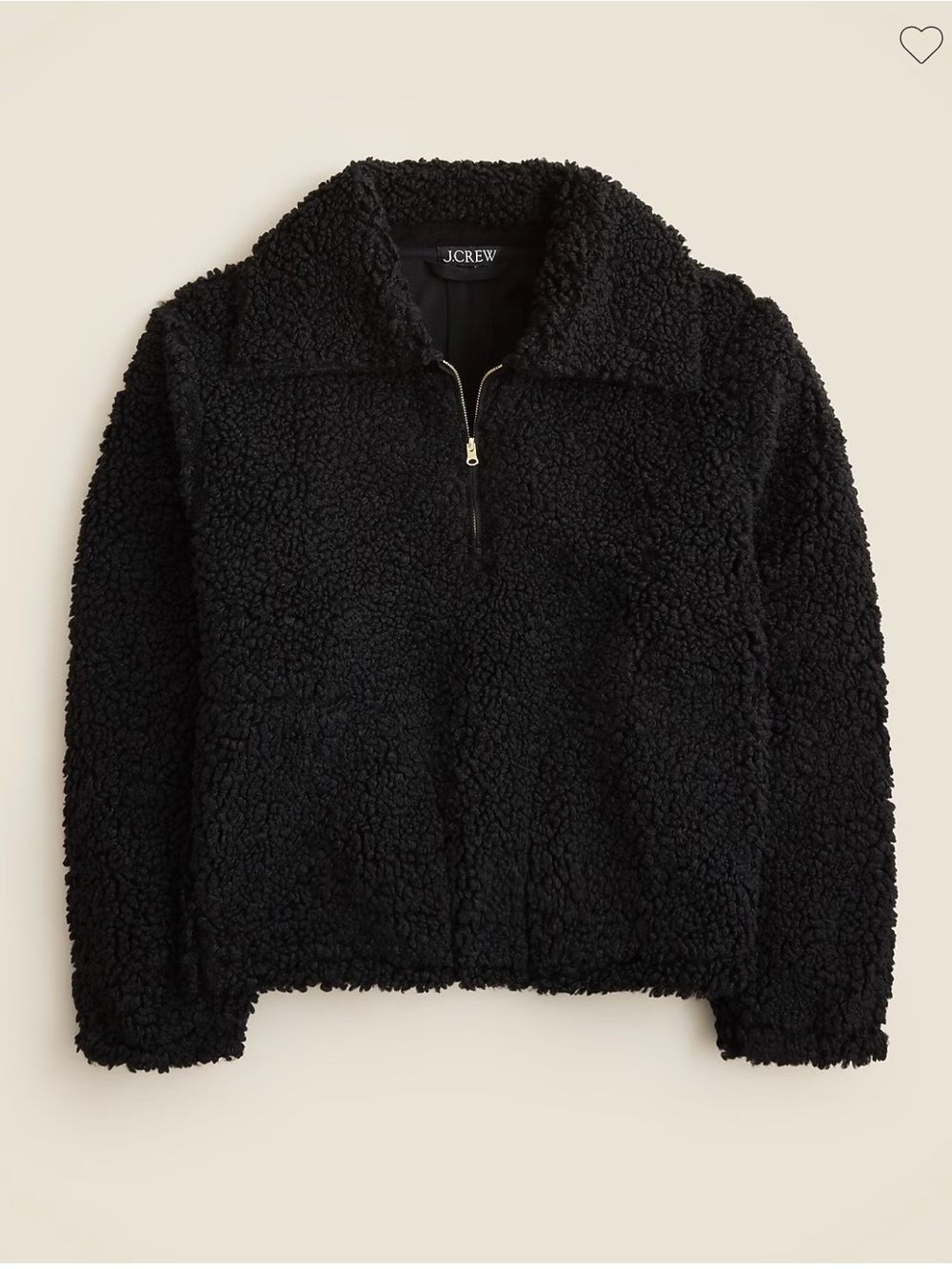 J. Crew Sherpa half-zip fleece pullover